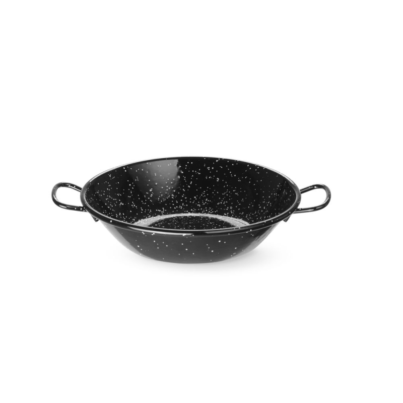 Plat &agrave; pa&euml;lla &eacute;maill&eacute; en t&ocirc;le d&rsquo;acier, ⌀185x43mm - Hendi