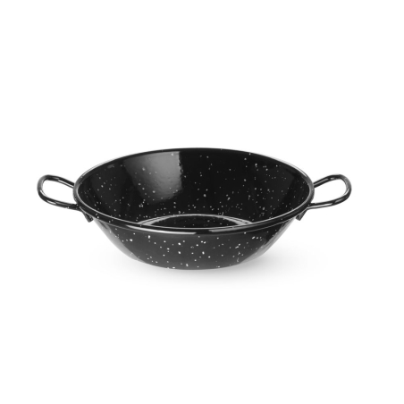 Plat &agrave; pa&euml;lla &eacute;maill&eacute; en t&ocirc;le d'acier, &Oslash;170x(H)40mm - Hendi