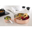 Mini Po&ecirc;le de Pr&eacute;sentation Professionnelle ⌀120x(H)30mm 3 Plis Cuivre Inox - Hendi