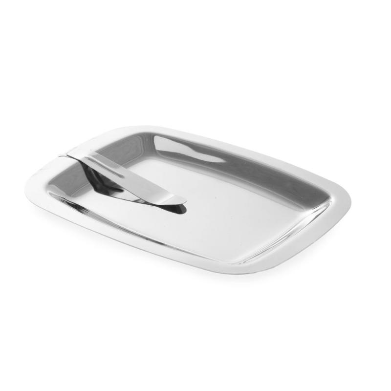 Porte-Addition Professionnel en Inox avec Pince, Lot de 3, 152x110mm - Hendi