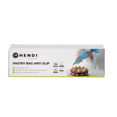 Rouleau de 100 Poches P&acirc;tissi&egrave;res Antid&eacute;rapantes Jetables TPE 515x280mm - Hendi