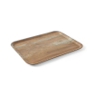 Plateau de service rectangulaire en m&eacute;lamine imprim&eacute; bois, 526x370mm - Hendi