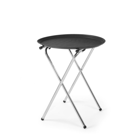 Plateau de service ovale XL noir 735x600mm professionnel - Hendi