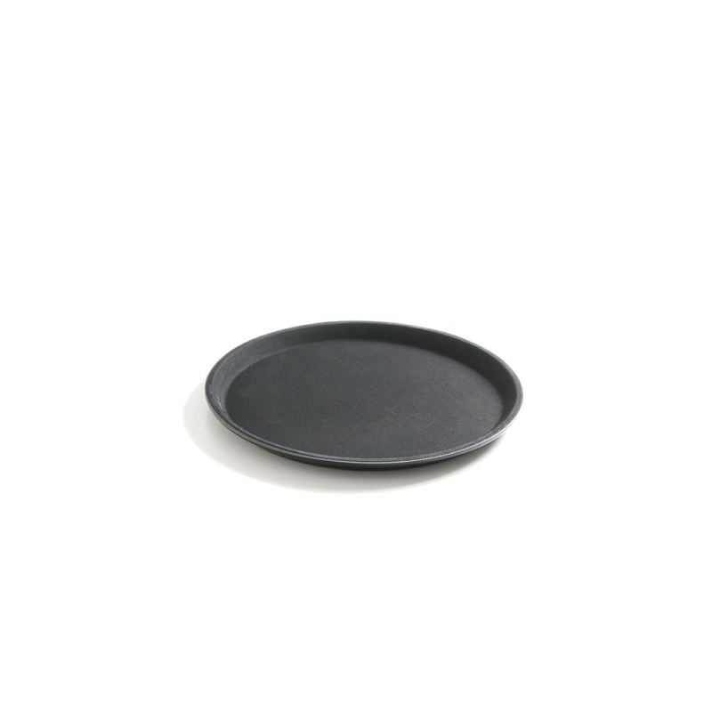 Plateau de service rond professionnel HENDI, noir, &Oslash;350mm - Hendi