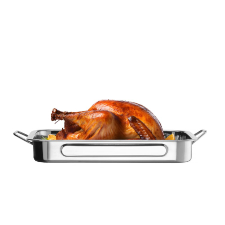 Plat &agrave; four professionnel en Inox 385x275x(H)60mm - Hendi
