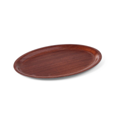 Plateau de Service Ovale en Acajou AmerBox, 230x160mm - Hendi