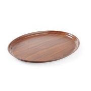 Plateau de Service Ovale en Acajou AmerBox, 230x160mm - Hendi