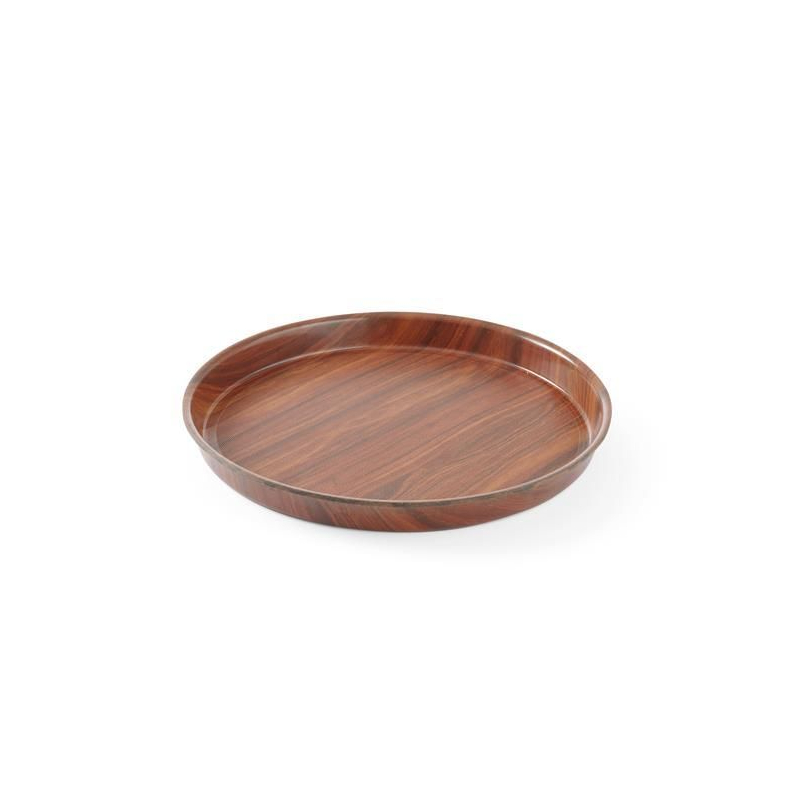 Plateau Woodform Rond Acajou &Oslash;360x30mm AmerBox - Hendi
