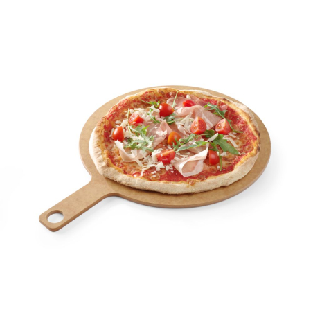 Planche &agrave; pizza en bois agglom&eacute;r&eacute; r&eacute;sistant avec poign&eacute;e - Hendi