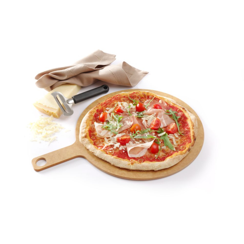 Planche &agrave; pizza en bois agglom&eacute;r&eacute; r&eacute;sistant avec poign&eacute;e - Hendi