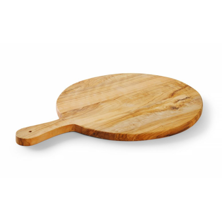 Planche &agrave; Servir en Bois d'Olivier Charcuterie Fromage &Oslash;320mm - Hendi