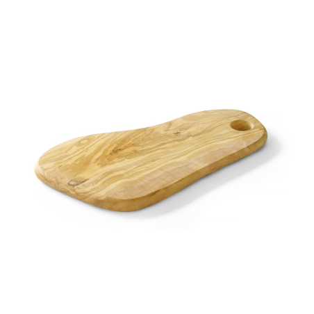 Plateau &agrave; fromage en bois d'olivier avec poign&eacute;e, 350x210x18mm - Hendi