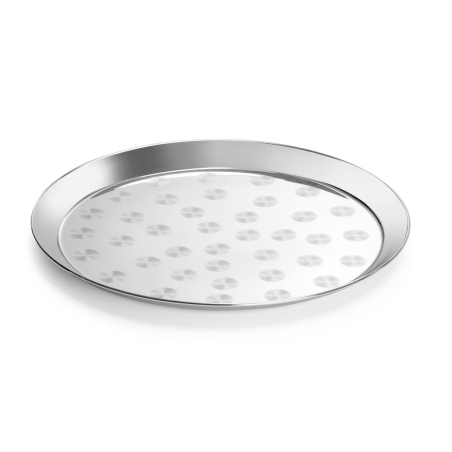 Plateau de service rond bross&eacute;, ⌀308x(H)23mm - Hendi