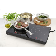 Plaque de cuisson &agrave; induction double professionnelle 3500W Kitchen Line, 608x405mm - Hendi