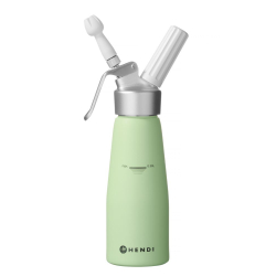 Siphon &agrave; Chantilly Professionnel en Aluminium 0,5L Vert Pastel - Hendi