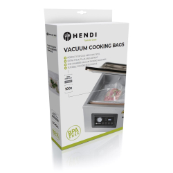 Sacs de cuisson sous vide 300x200mm pour machine &agrave; chambre, 100 unit&eacute;s - Hendi