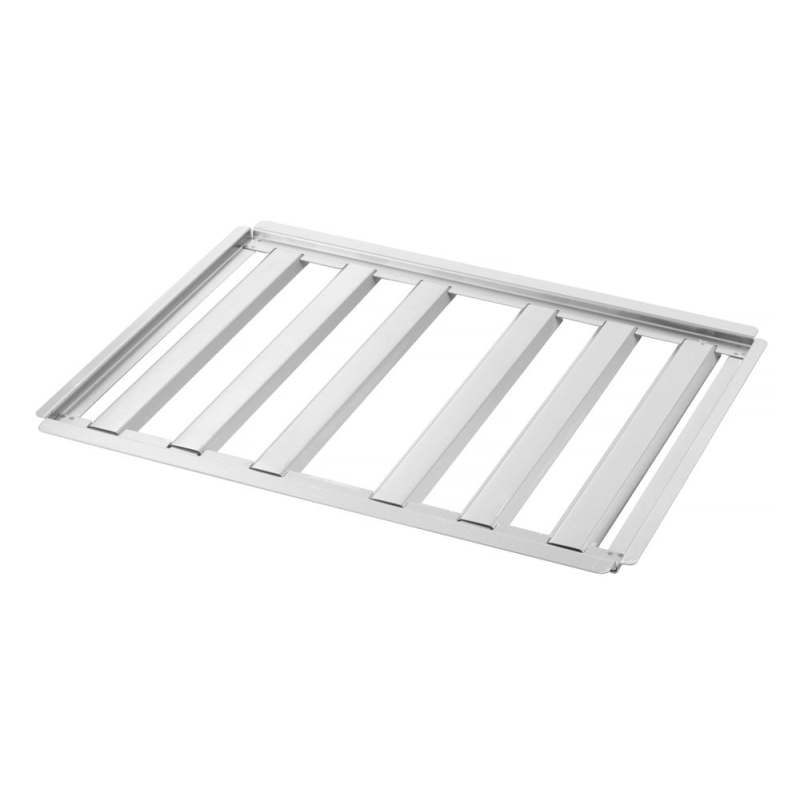 Stabilisateur de flamme et plaque de protection br&ucirc;leur GN 2/1 pour barbecue Green Fire Profi Line - Hendi