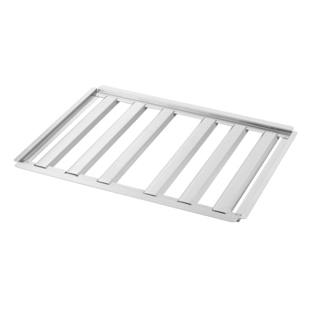 Stabilisateur de flamme et plaque de protection br&ucirc;leur GN 2/1 pour barbecue Green Fire Profi Line - Hendi