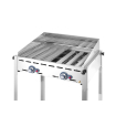 Stabilisateur de flamme et plaque de protection br&ucirc;leur GN 2/1 pour barbecue Green Fire Profi Line - Hendi