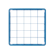 Rehausseur casier de lavage 25 compartiments 88x88mm, 500x500mm, Hauteur 57mm - Hendi