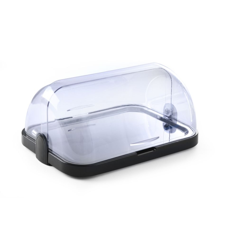 Vitrine R&eacute;frig&eacute;r&eacute;e Duo UNIQ Roll-Top pour Buffet - Simple, Noir, 460x355x220mm - Hendi
