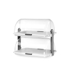 Vitrine &agrave; couvercle coulissant Roll top double, Polystyr&egrave;ne transparent, Lave-vaisselle - Hendi