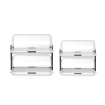 Vitrine &agrave; couvercle coulissant Roll top double, Polystyr&egrave;ne transparent, Lave-vaisselle - Hendi