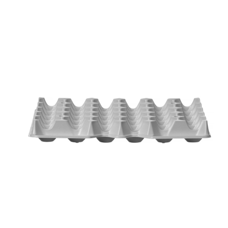 Plateaux &agrave; &oelig;ufs PET empilables pour OVOBOX 120, capacit&eacute; 120 &oelig;ufs (4x30), 286x40mm - Hendi
