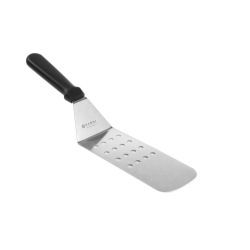 Spatule de cuisine flexible perfor&eacute;e, design Robert Bronwasser, 368x76mm, Noir - Hendi