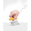 Racloir souple pour plan de travail &agrave; pizza en acier inoxydable et silicone - Hendi