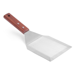 Spatule &agrave; hamburger professionnelle en bois fonc&eacute;, 305x110mm - Hendi