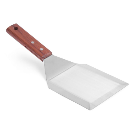 Spatule &agrave; hamburger professionnelle en bois fonc&eacute;, 305x110mm - Hendi