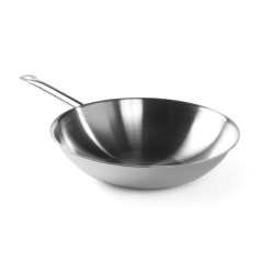 Wok Professionnel 3-Plis en Acier Inoxydable &Oslash;360mm, Sans Couvercle - Hendi