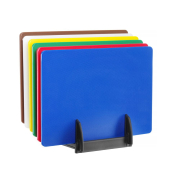 Set de 6 Planches &agrave; D&eacute;couper Professionnelles HACCP avec Rack - Hendi