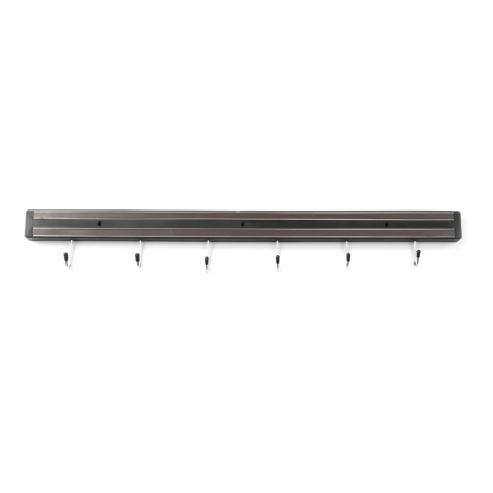 Support magn&eacute;tique pour couteaux professionnel, 6 crochets, 620mm - Hendi