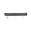 Support Magn&eacute;tique pour Couteaux Professionnel, 3 Crochets, Noir (340mm) - Hendi