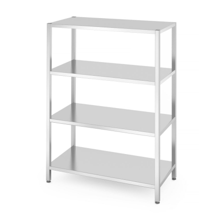 Rack de Stockage Acier Inoxydable 4 &Eacute;tag&egrave;res Kitchen Line 1200x600x1800mm - Hendi