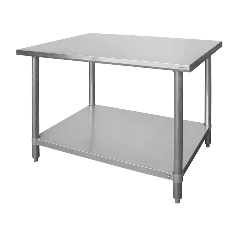 Table de travail professionnelle inox Budget Line 1000x600mm - Hendi