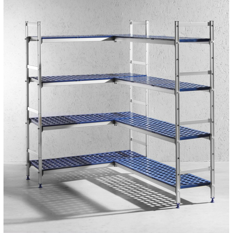Rayonnage de stockage aluminium pour bacs gastronormes GN 1/1, 150 kg max - Hendi