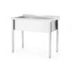 Table de Lavage Simple Inox Professionnelle 1000x600x850mm - Hendi