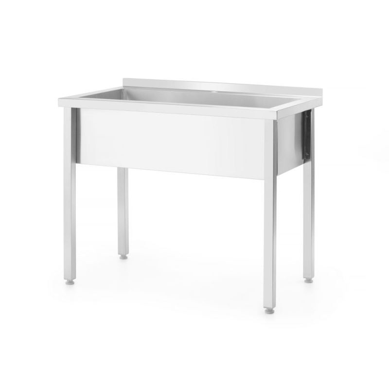 Table de Lavage Inox Simple Bac Professionnelle 800x600mm Budget Line - Hendi