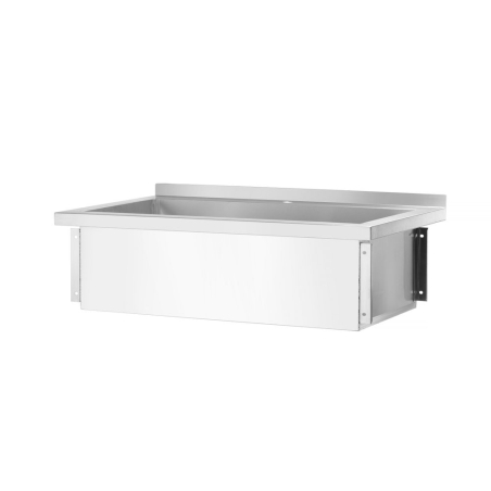 Table de Lavage Inox Simple Bac Professionnelle 800x600mm Budget Line - Hendi