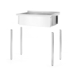 Table de Lavage Inox Simple Bac Professionnelle 800x600mm Budget Line - Hendi