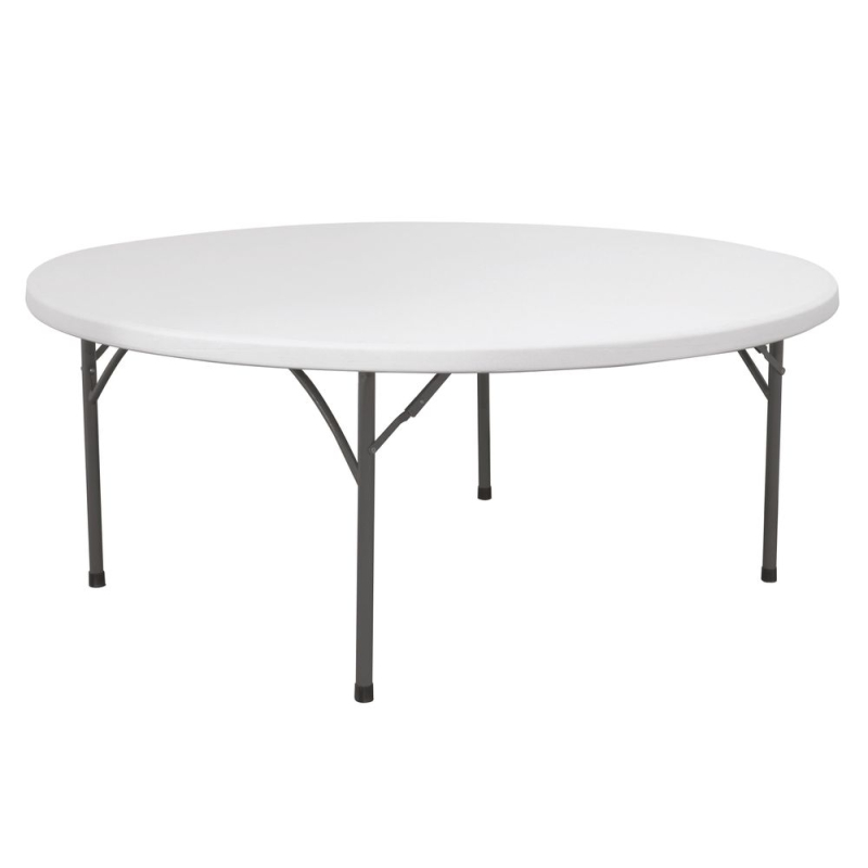 Table de buffet ronde professionnelle AmerBox, charge 250kg, &Oslash;1800x740mm - Hendi