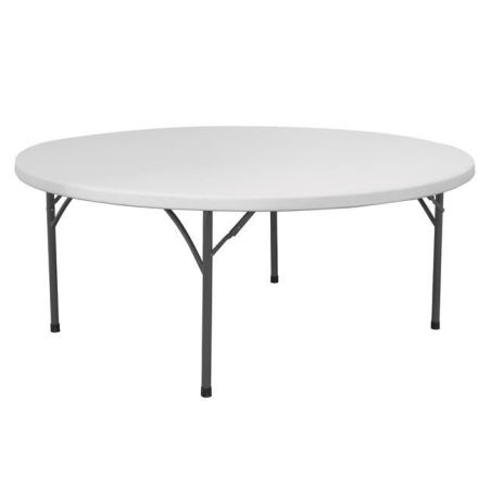 Table de buffet ronde professionnelle AmerBox, charge 250kg, &Oslash;1800x740mm - Hendi