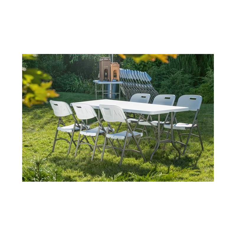 Table de buffet pliable AmerBox 180x74x74cm, Charge max 150 kg - Hendi