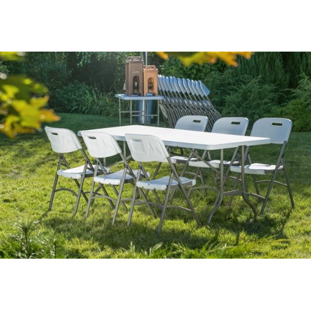 Table de buffet pliable AmerBox 180x74x74cm, Charge max 150 kg - Hendi