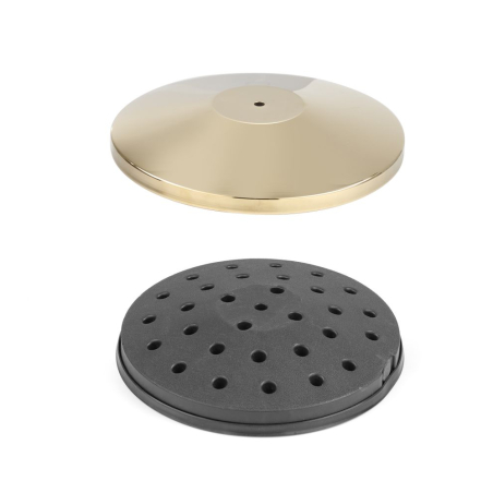Poteau d'Accueil Inox Dor&eacute;, ⌀360 x H100 mm - Hendi