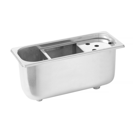 Rince cuill&egrave;re &agrave; glace professionnel Inox AISI 304 - Hendi