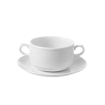 Soucoupe pour bol &agrave; soupe ou tasse &agrave; cappuccino, Porcelaine, ⌀158mm, H22mm, 787182 - Hendi